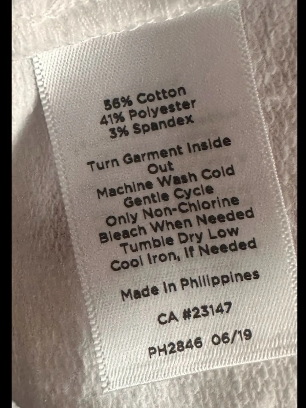 Talbots White Henley Shirt with Button Placket - Picture 7 of 7